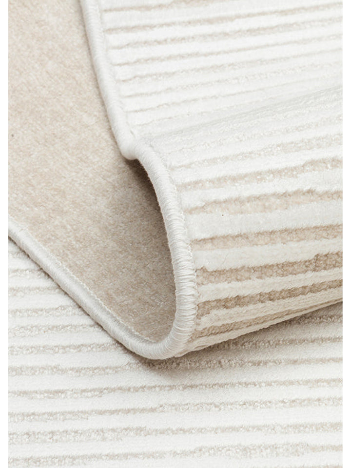 Mallorca Serisi Yumuşak Dokulu Sık Dokuma Şık Halı BEIGE WHITE - Carpetdocia