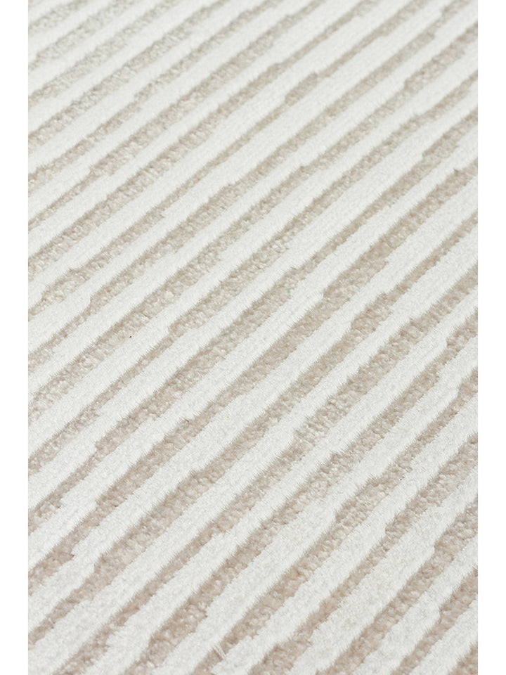 Mallorca Serisi Yumuşak Dokulu Sık Dokuma Şık Halı BEIGE WHITE - Carpetdocia