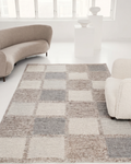 Tapis tricoté fait main pour salon, couloir, entrée à motif kazak 100 % laine naturelle Woolstar MARJORY NAT