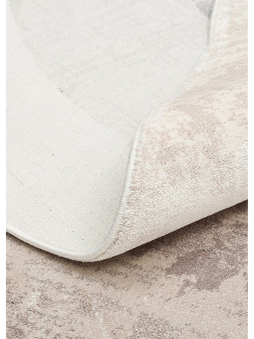 Monza Art Geometric Pattern High Quality Dense Weave Shiny Modern Living Room Carpet 02 CREAM GREY Q