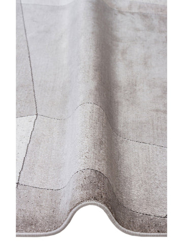 Monza Geometrik Desenli Yüksek Kalite Sık Dokuma Parlak Modern Salon Halısı 07 CREAM GOLD - Carpetdocia