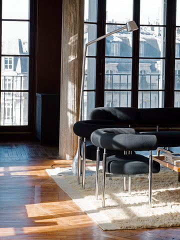 Morocco %100 Yün El Emeği ile Üretilen Uzun Tüylü Halı IVORY oda görünümü