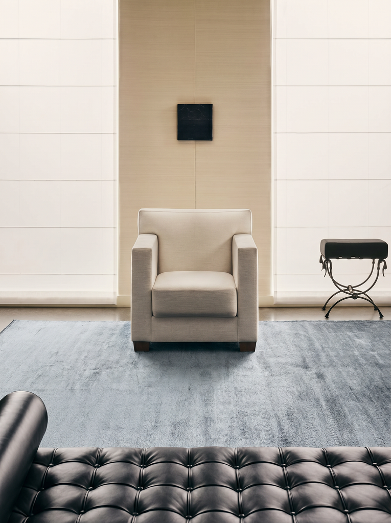 Tapis Uşak Plain 100 % Naturel Couleur Unie Fabriqué à la Main sur des Métiers Spéciaux en Viscose Uşak PLNMRN