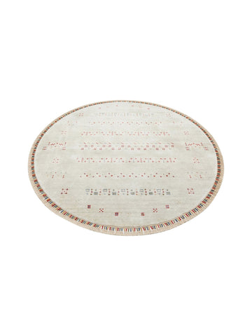 Oushak Carnaval %100 natürlich, leicht zu reinigen, handgefertigter TENCEL™ moderner Uşak-Teppich 06 BEIGE Q
