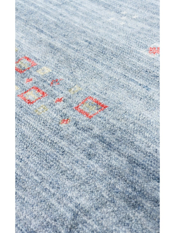 Oushak Carnaval Tapis Uşak Moderne TENCEL™ 100 % Naturel, Facile à Nettoyer, Fait Main 06 BLUE Q  
