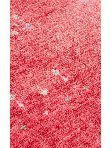 Oushak Carnaval Tapis Uşak Moderne TENCEL™ 100 % Naturel, Facile à Nettoyer, Fait Main 06 RED Q  