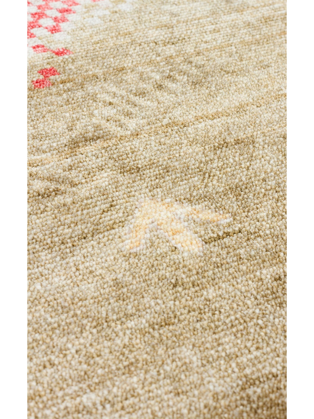 Oushak Carnaval Tappeto Uşak Moderno TENCEL™ realizzato a mano, 100% naturale, facile da pulire 07 BEIGE AUTUMN Q
