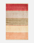 Oushak Carnaval Tappeto Moderno Uşak in TENCEL™ realizzato a mano, 100% naturale, facile da pulire, 11 RED AUTUMN