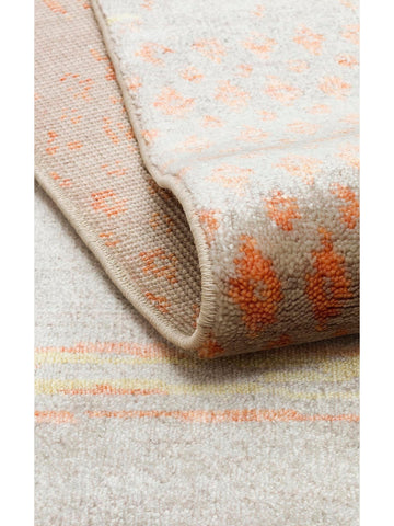 Oushak Carnaval %100 natürlich, leicht zu reinigen, handgefertigter TENCEL™ moderner Uşak-Teppich 15 BEIGE AUTUMN