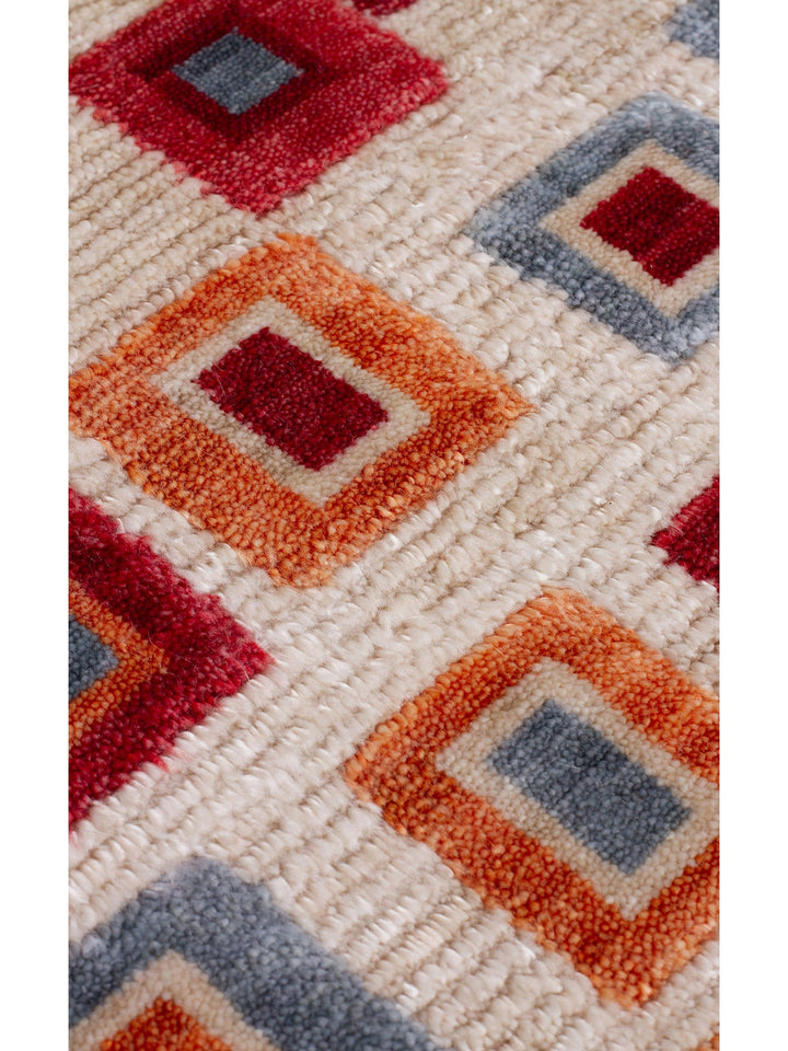 Oushak Carnaval %100 Naturel Kolay Temizlenir El Emeğiyle Üretilen TENCEL™ Modern Uşak Halısı 21 BEGM - Carpetdocia