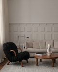 Paglia Serie 100% Naturwolle aus Neuseeland Sumak-Knoten Handgewebter Teppich für Wohnzimmer, Sitzbereich GREY  