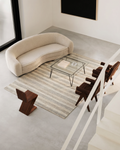 Paglia Serie 100% Naturwolle aus Neuseeland Sumak-Knoten Handgewebter Teppich für Wohnzimmer, Sitzbereich STONE
