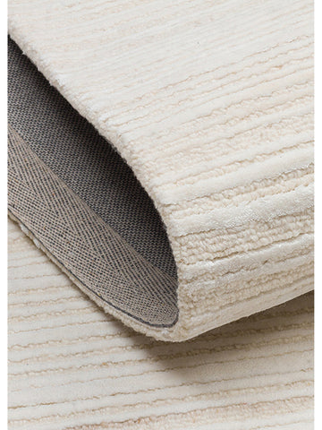 Palermo Serie Woll- und TENCEL™-Mischung handgeknüpfter Teppich CREAM