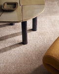 Portofino Series 100% Natural Viscose, Wool, and Cotton Handwoven Modern Living Room and Lounge Rug BEIGE