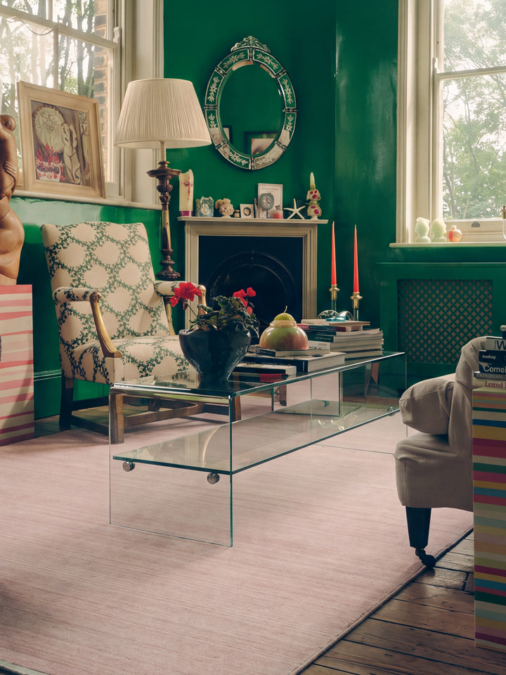 Royal %100 Yeni Zelanda Yünü El Emeği ile Üretilen Halı DUSTY ROSE oda görünümü