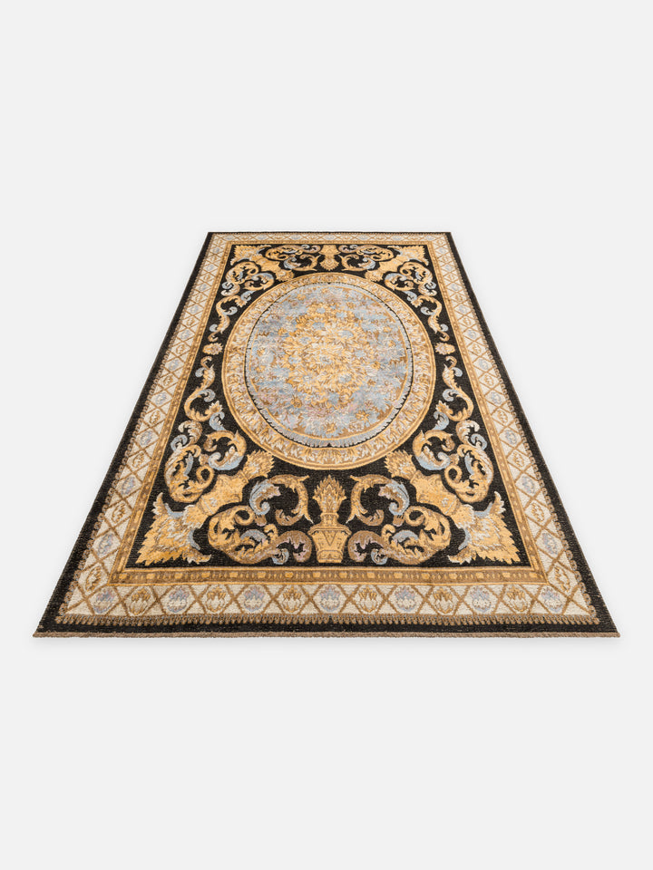 Ruggadocia Savonnerie Royal Çiçek Desenli Halı detay