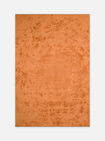 Ruggadocia Vermillion Bakır Düz Renk Halı Amber kuşbakışı