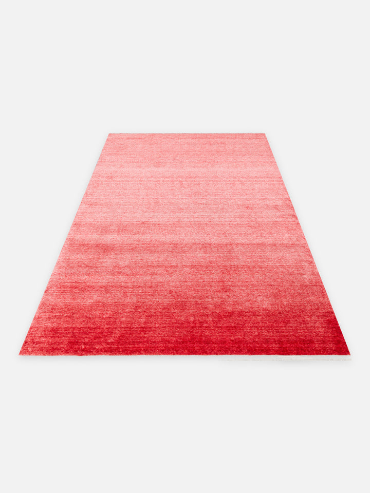 Victoria %100 TENCEL™ Lyocell El Emeği ile Üretilen Halı RED SHERBET açılı görünüm